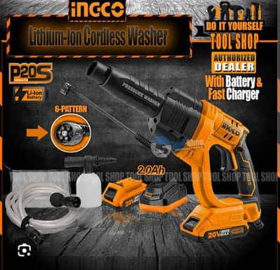 Ingco Portable Pressure Washer Perfect for Solar and car