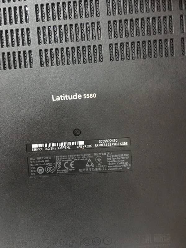 Dell latitude  5580 5