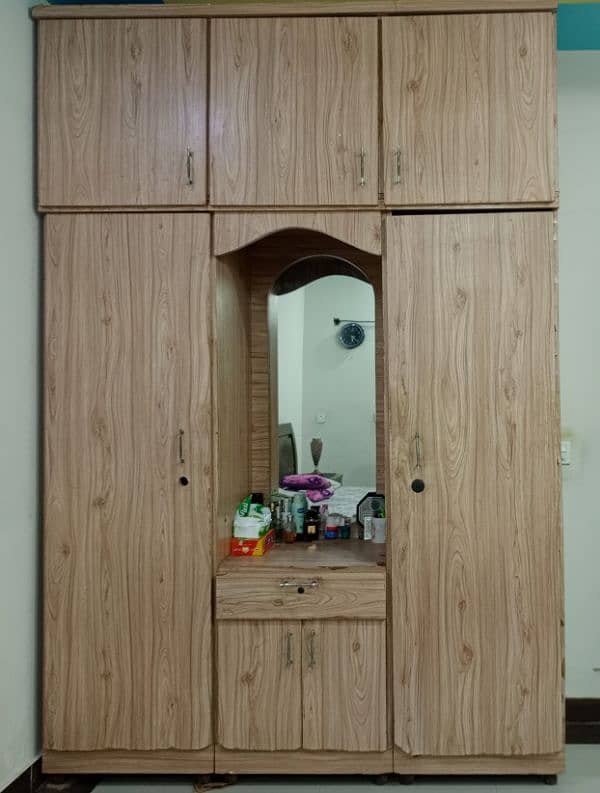 two door double cupboard with dressing 0