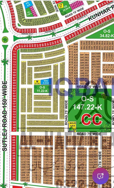 1 KANAL PLOT FOR SALEB CC BLOCK LDA CITY LAHORE PHASE 1 0