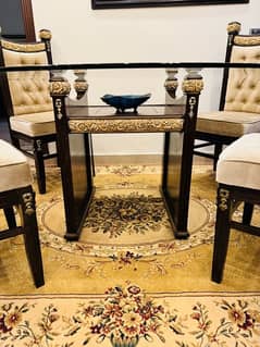 Classical Dining Set: Table, Chairs