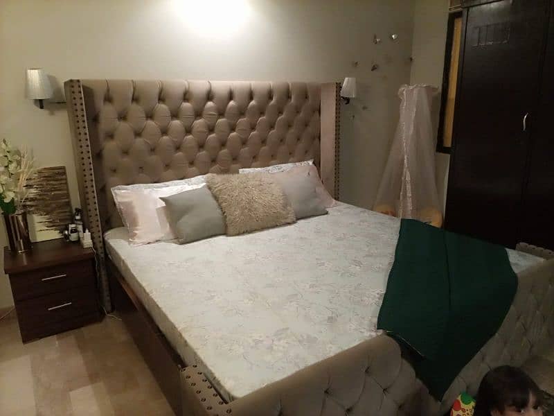 Designer bed with dresser 1