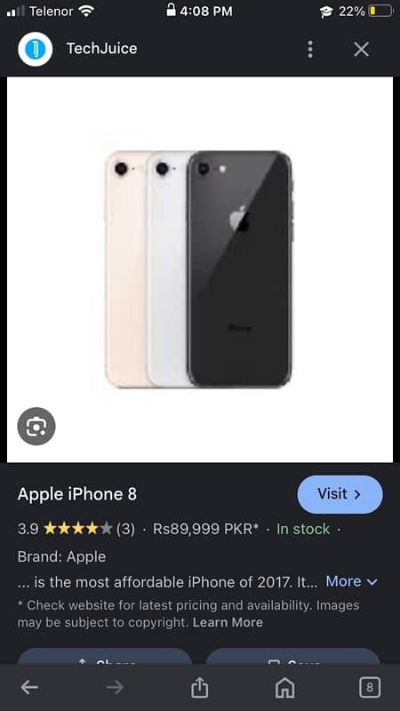 iPhone 8 PTA approved 0