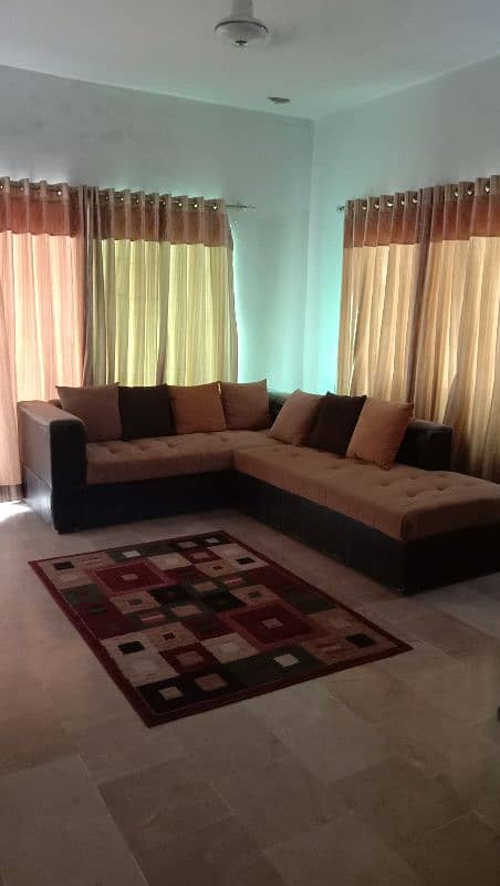 L Shape Sofa set with cushions 1