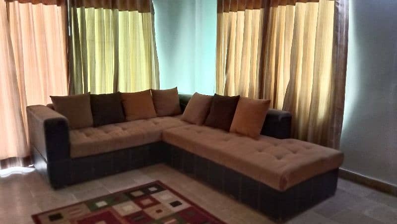 L Shape Sofa set with cushions 2