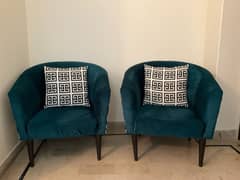 New Suede Emerald Green Sofa chairs