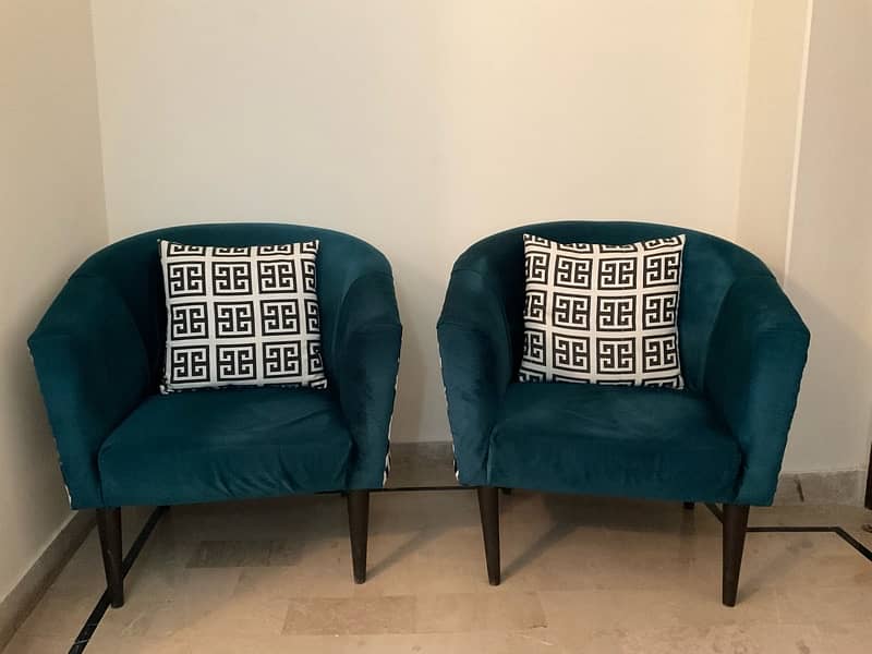 New Suede Emerald Green Sofa chairs 0