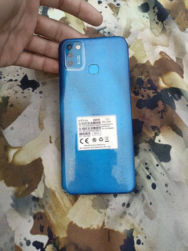 infinix smart 6 3gp 64gp with box condition 10by10 h gar ka use 0