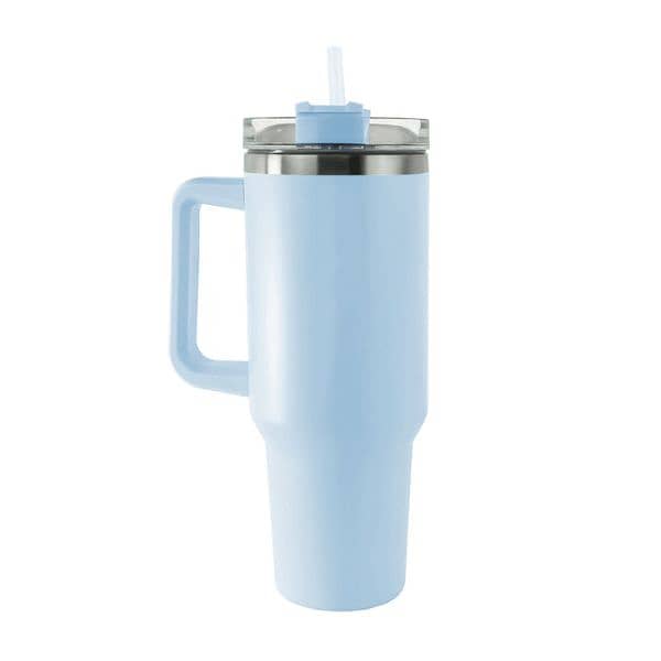 1200 ml Tumbler with Handle Straw 10