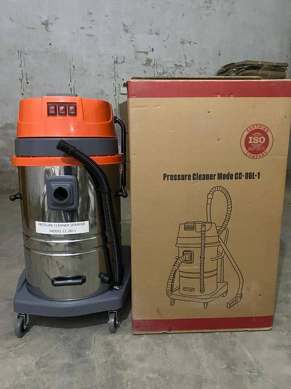 Industrial High Power Wet & Dry Vacuum Cleaner 3 Phase Motor - 80 L 0