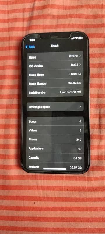 iphone 12 64 GB Non pta 0