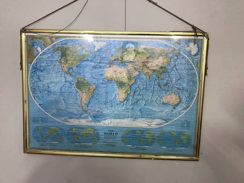 World map both sides 45x30 inches 4