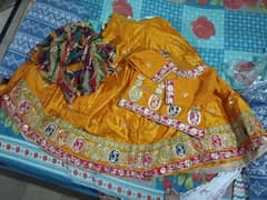 lehnga shirt dupta only 1 time used mayu drees