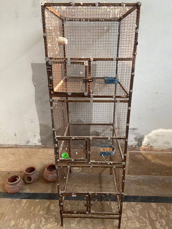 tower cage for parrots, pigeons and hens 2