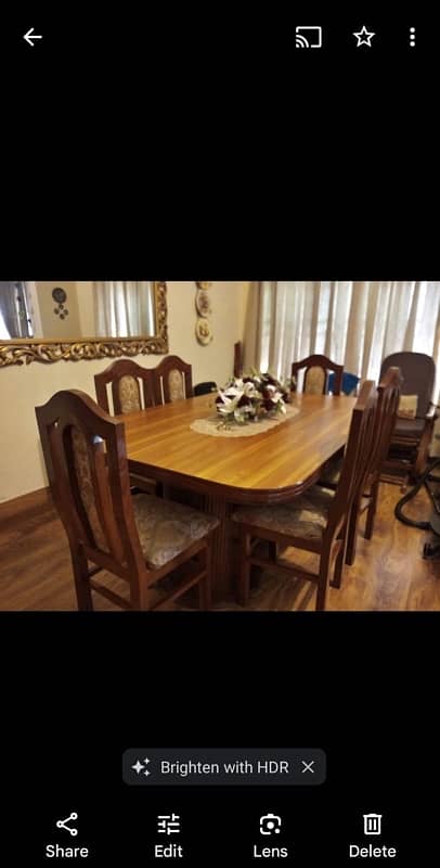 Dining Table and Dining Chair Wood 1