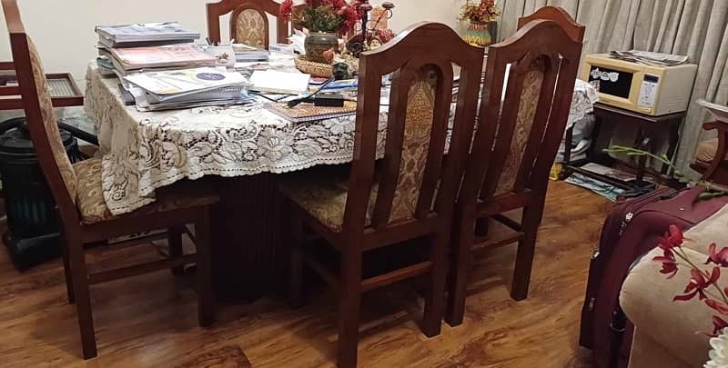 Dining Table and Dining Chair Wood 2