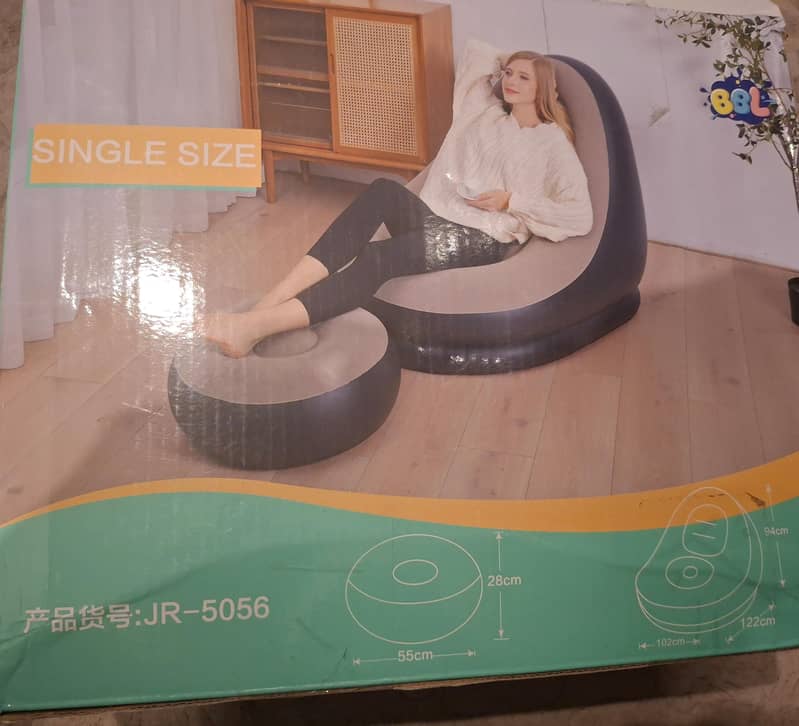 Inflatable Chair and Footrest 0