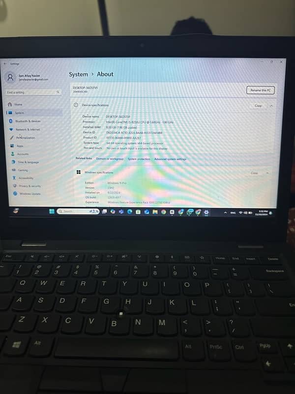 Lenovo ThinkPad i5 8th gen 3