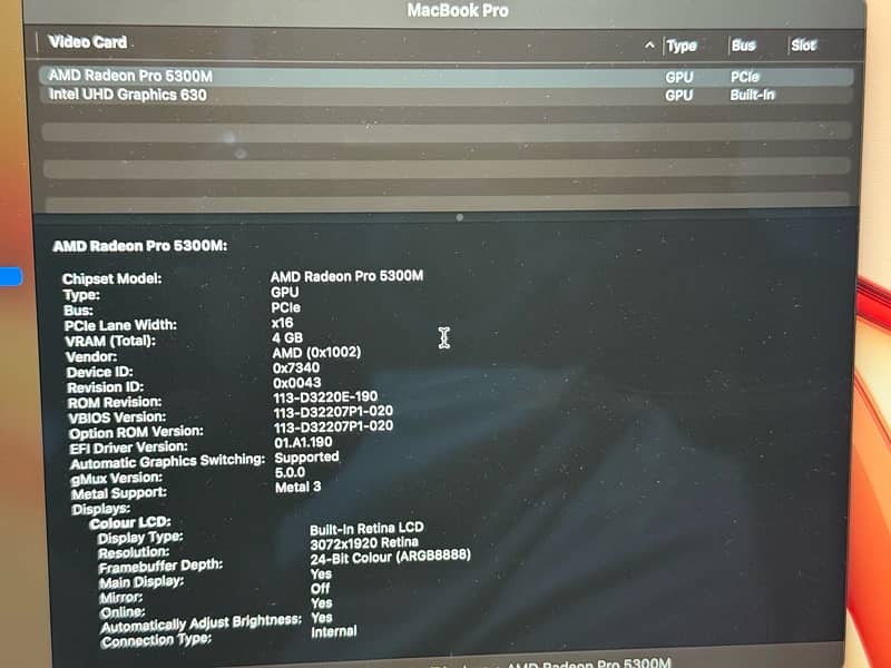 Macbook Pro 2019 Core i7 16 Inch 0