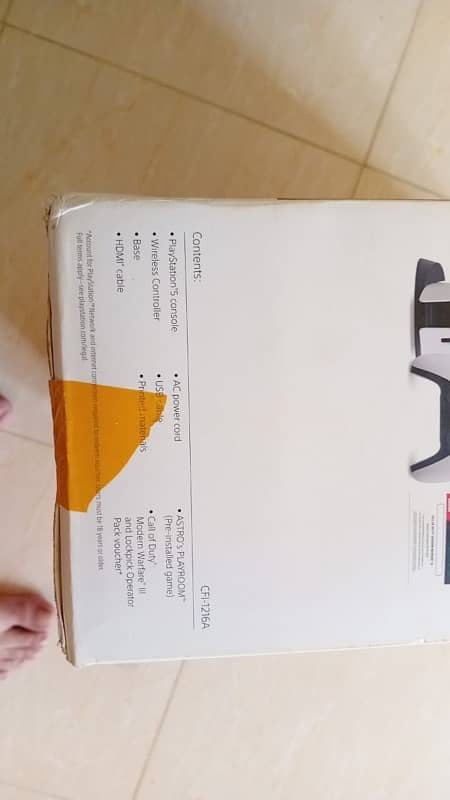 PS5 console with disc middle east version  modern warefare 5