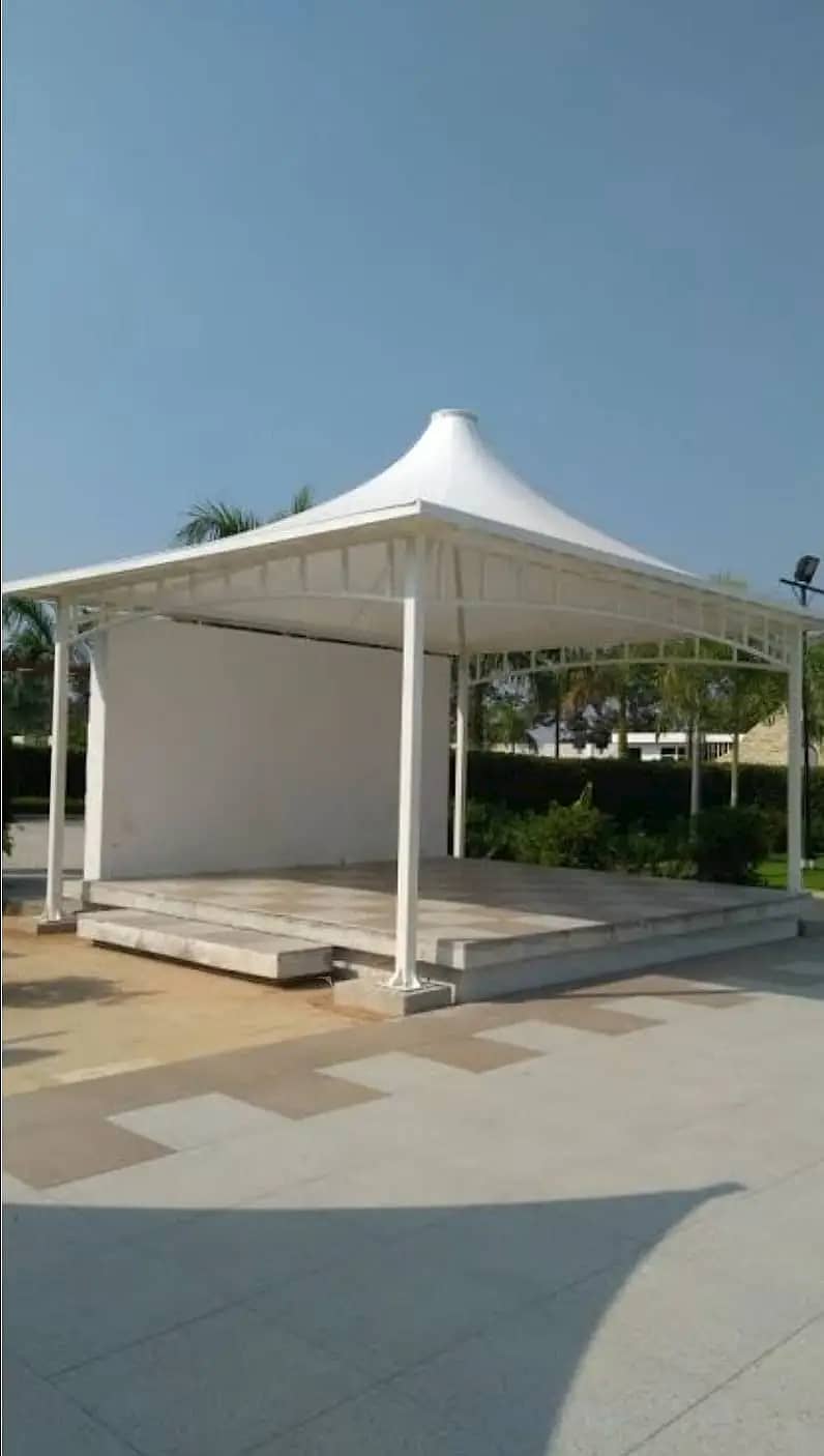 Canopy Sheds | Tensile PVC Shades | Car Parking Structure | Pole Shade 5