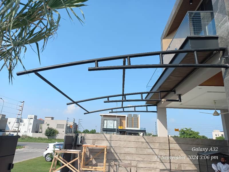 Canopy Sheds | Tensile PVC Shades | Car Parking Structure | Pole Shade 5