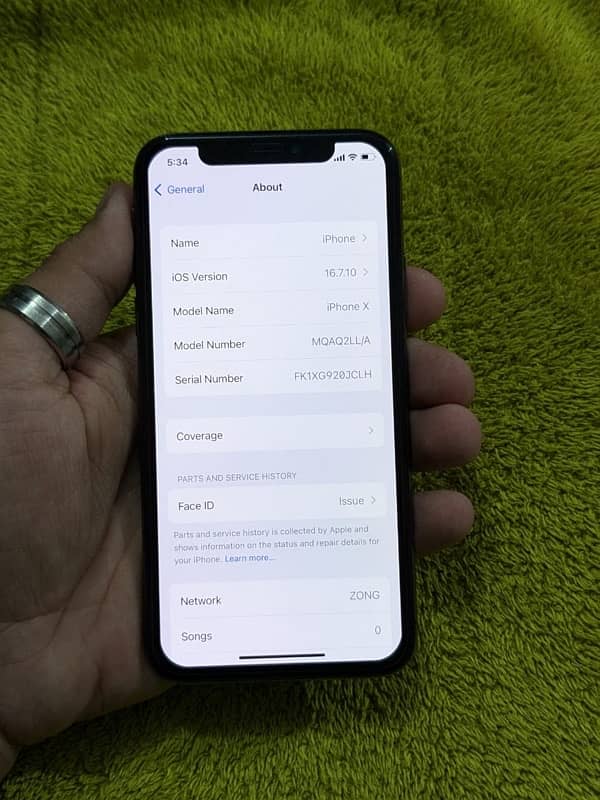 IPhone X 64GB PTA Official Approved 4