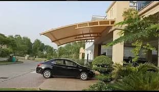 Car Parking Structure , Tensile Fabrics , Wall Mounted | Marquee Shed