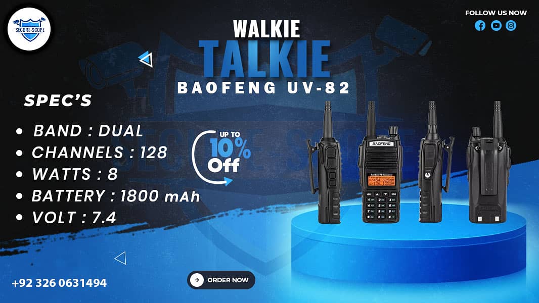 WALKIE TALKIE | Wireless Set | Hiking items | Adventure Gear | BF 888 3