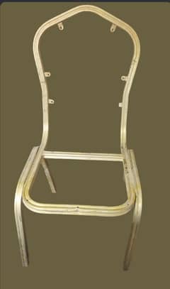 Silver Alluminium Chairs 6 Pcs Available per peice RS. 2000