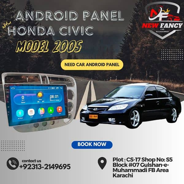 CIVIC 2005 ANDROID PANEL 0