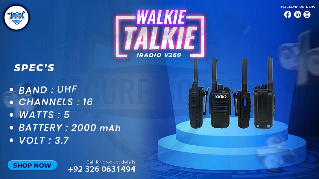 WALKIE TALKIE | Wireless Set | Hiking items | Adventure Gear | BF 888 3