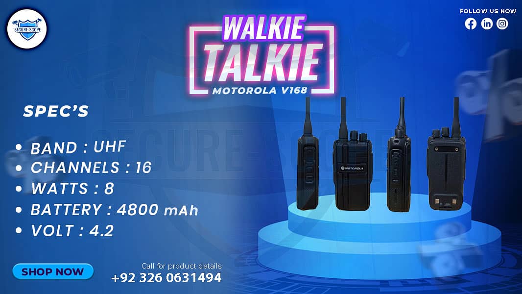 WALKIE TALKIE | Wireless Set | Hiking items | Adventure Gear | BF 888 4