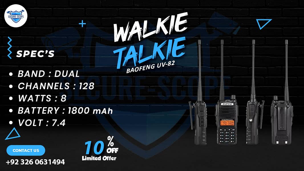 WALKIE TALKIE | Wireless Set | Hiking items | Adventure Gear | BF 888 3