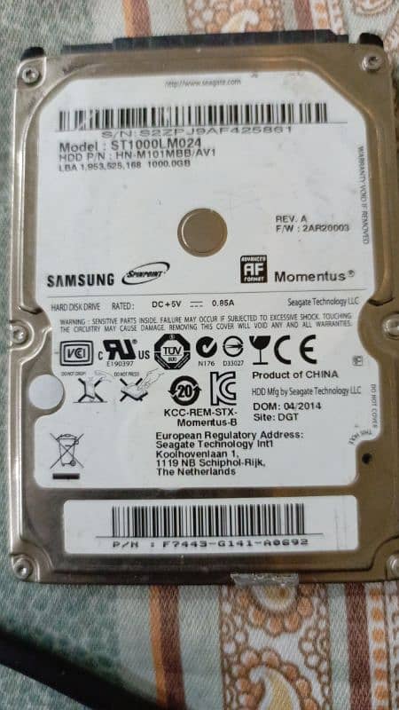 1000gb hard drive Samsung 0