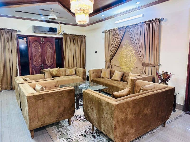 9 seater sofa and curtain for sale 4