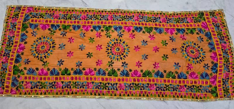 phulkari dupatta,handmade 0