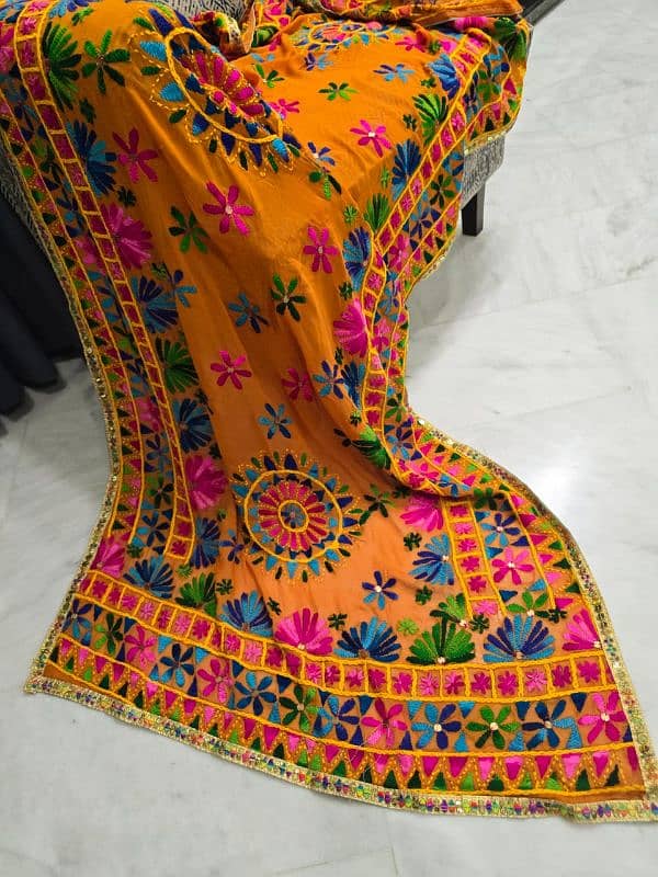 phulkari dupatta,handmade 1