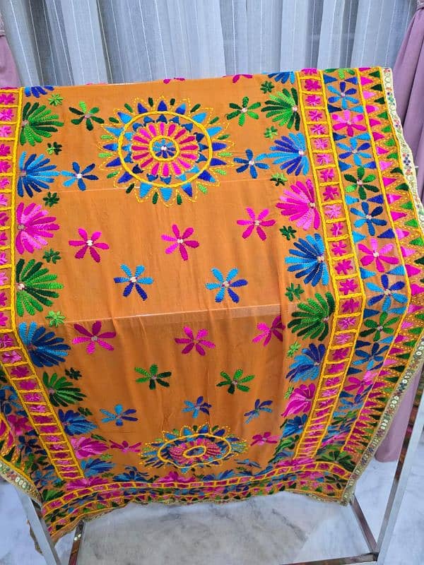 phulkari dupatta,handmade 2