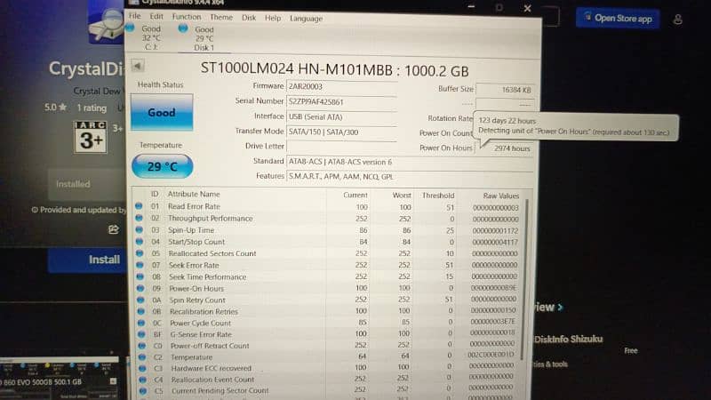 1000gb hard drive Samsung 3