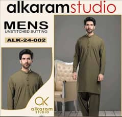 Men's Unstitched Wash & Wear Plain Suits for Sale | Premium Quality