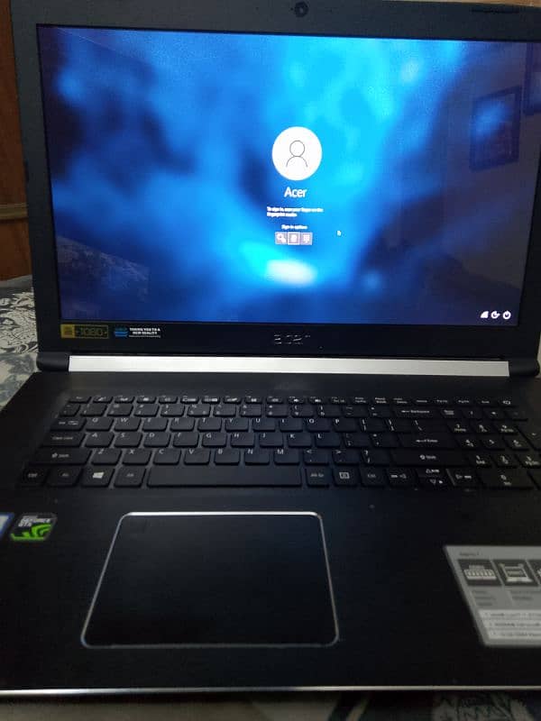 Acer i7 8th generation 32gb ram DDR4 512ssd graphics card Nvidia 6gb 0