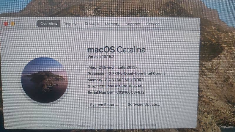 Apple iMac late 2013, MacOs Catalina core i5 8GB, 1TB, 10.15. 7 version 7