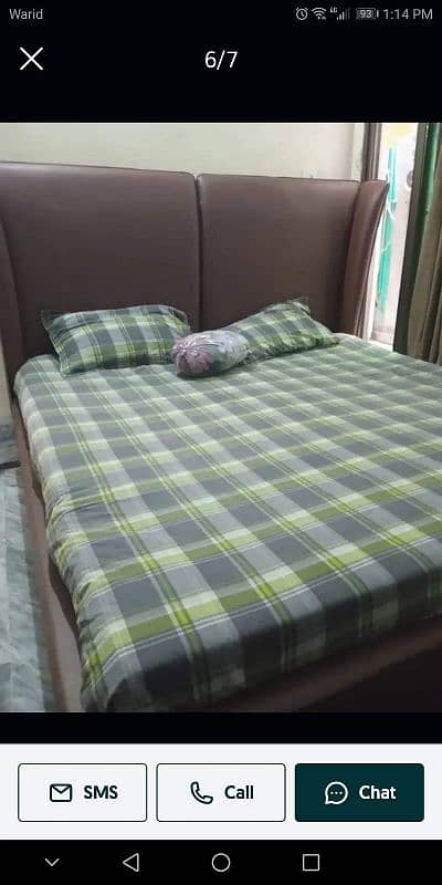 king size bed with side table 1