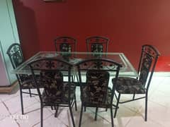 Urgent sale Dining table with 6 chairs