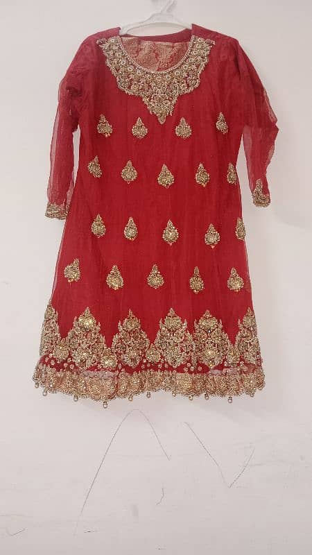 order pa bana full work dress red colour 0