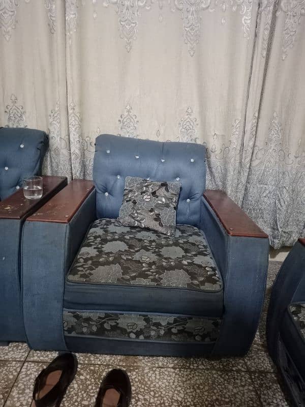 5 seater sofa plus deewan for sale 3