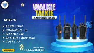 WALKIE TALKIE | Wireless Set | Hiking items | Adventure Gear | BF 888