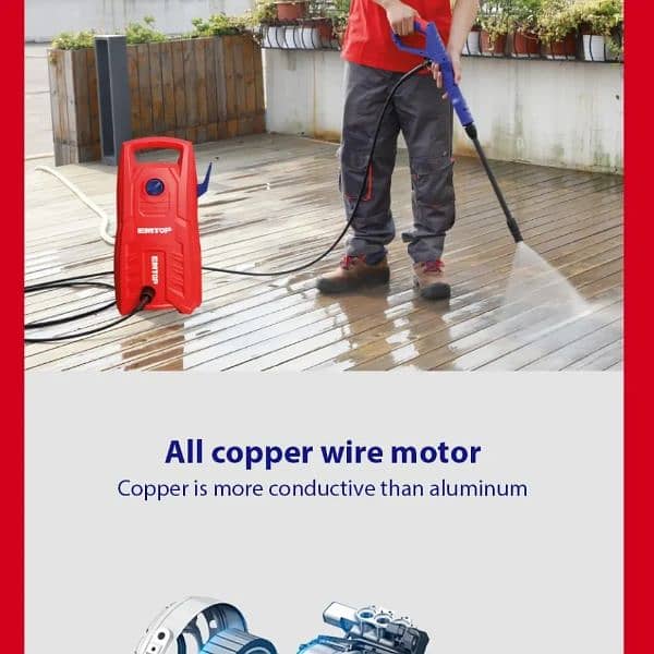 Copper Motor High Pressure Car Washer Cleaner - 1400 Watt 2