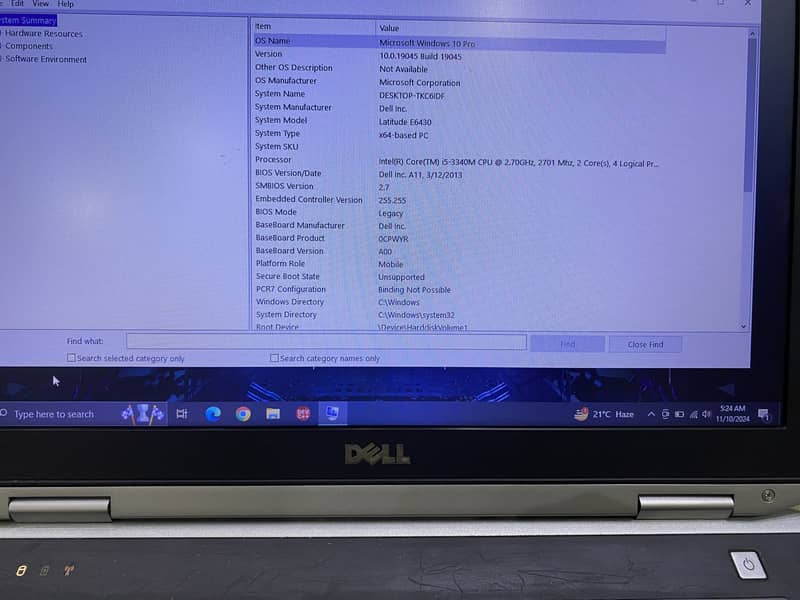 Dell laptop Latitude E6430,Core i5, third generation 3